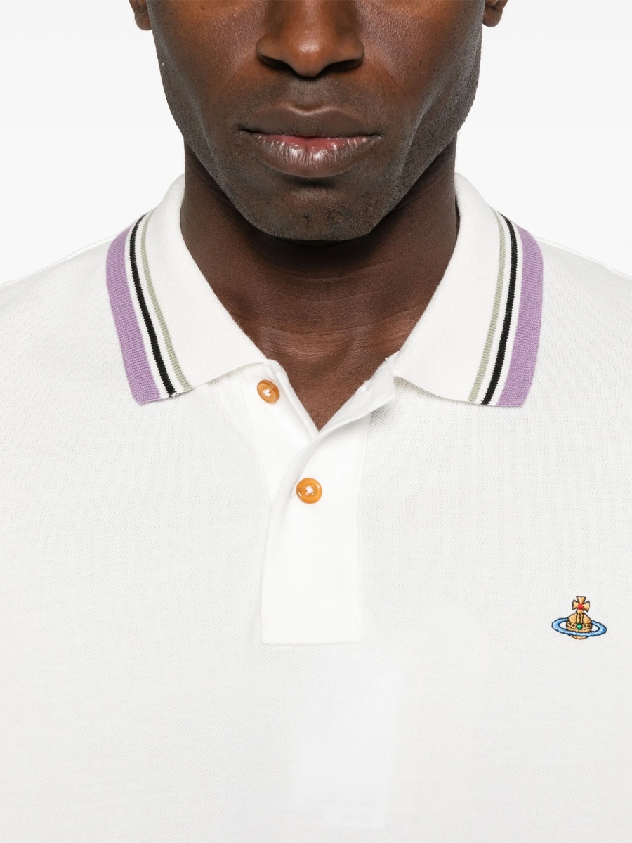 Tricou Polo Vivienne Westwood alb - Img 4