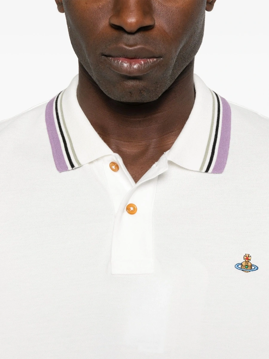 Tricou Polo Vivienne Westwood alb - Img 4