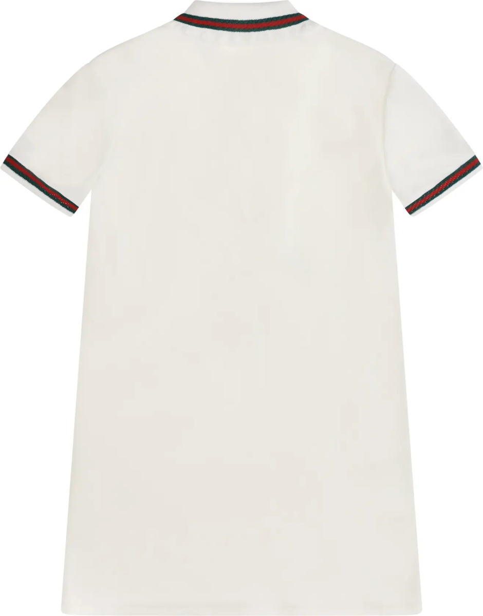 Tricou Polo Web stripe jersey Polo Dress for Girl - Img 2