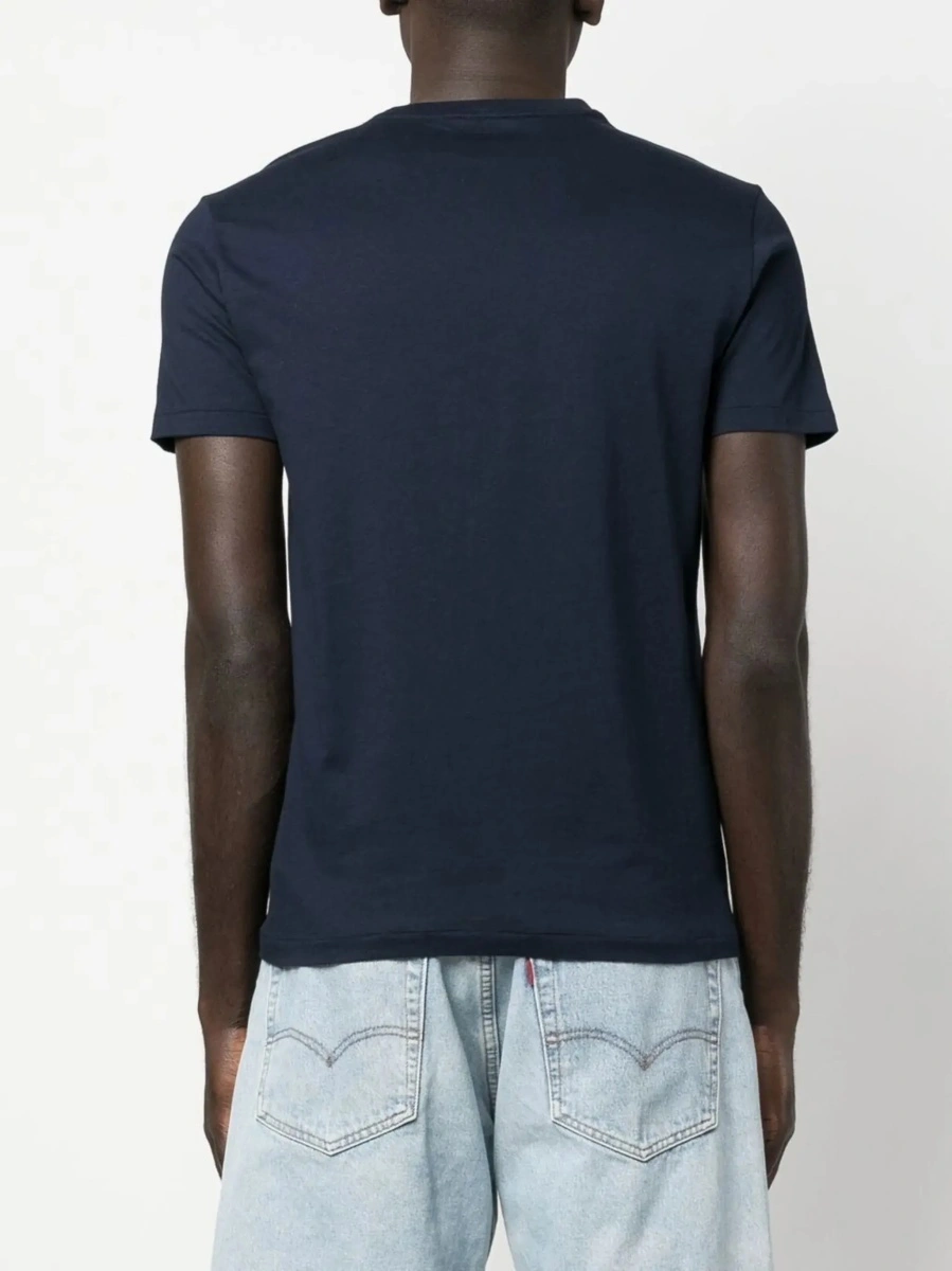 Tricou Ralph Lauren albastru din bumbac - Img 5