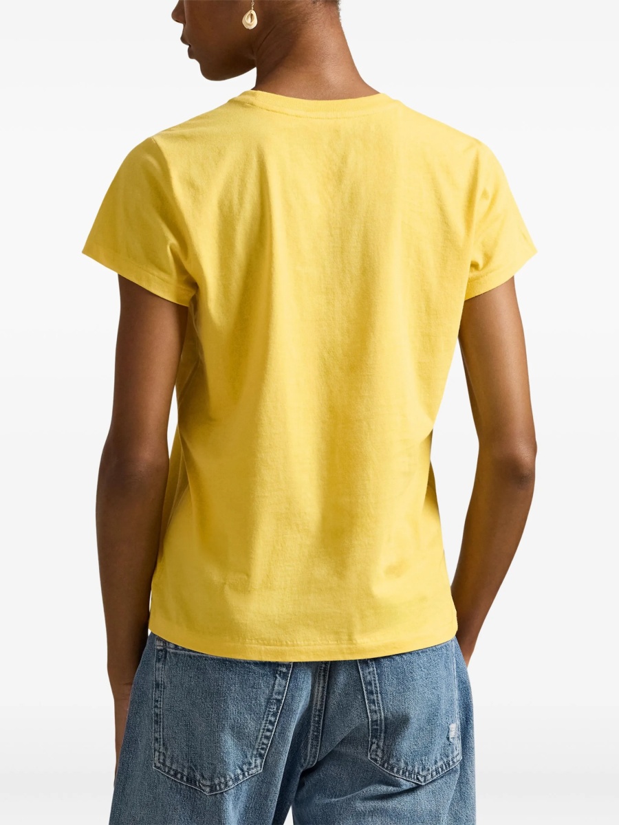 Tricou Ralph Lauren galben - Img 4