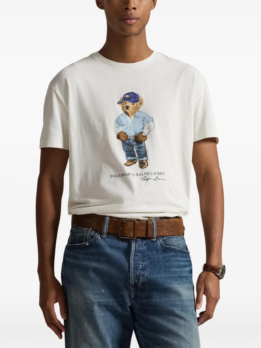 Tricou Ralph Lauren POLO BEAR alb - Img 3