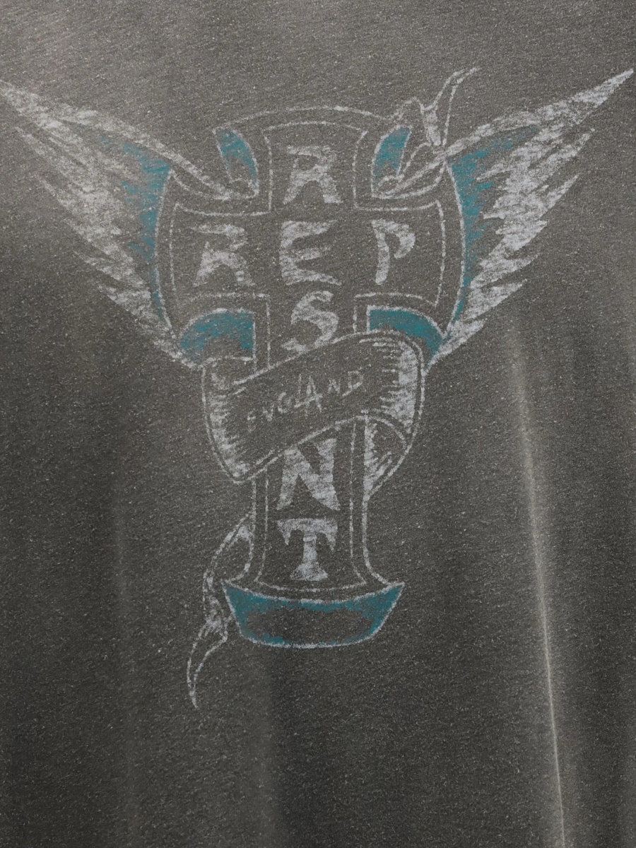 Tricou REPRESENT gri din bumbac - Img 3