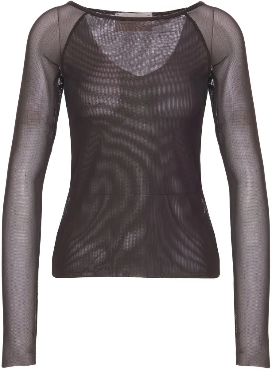 Tricou Semitransparent long-sleeved shirt - Img 2