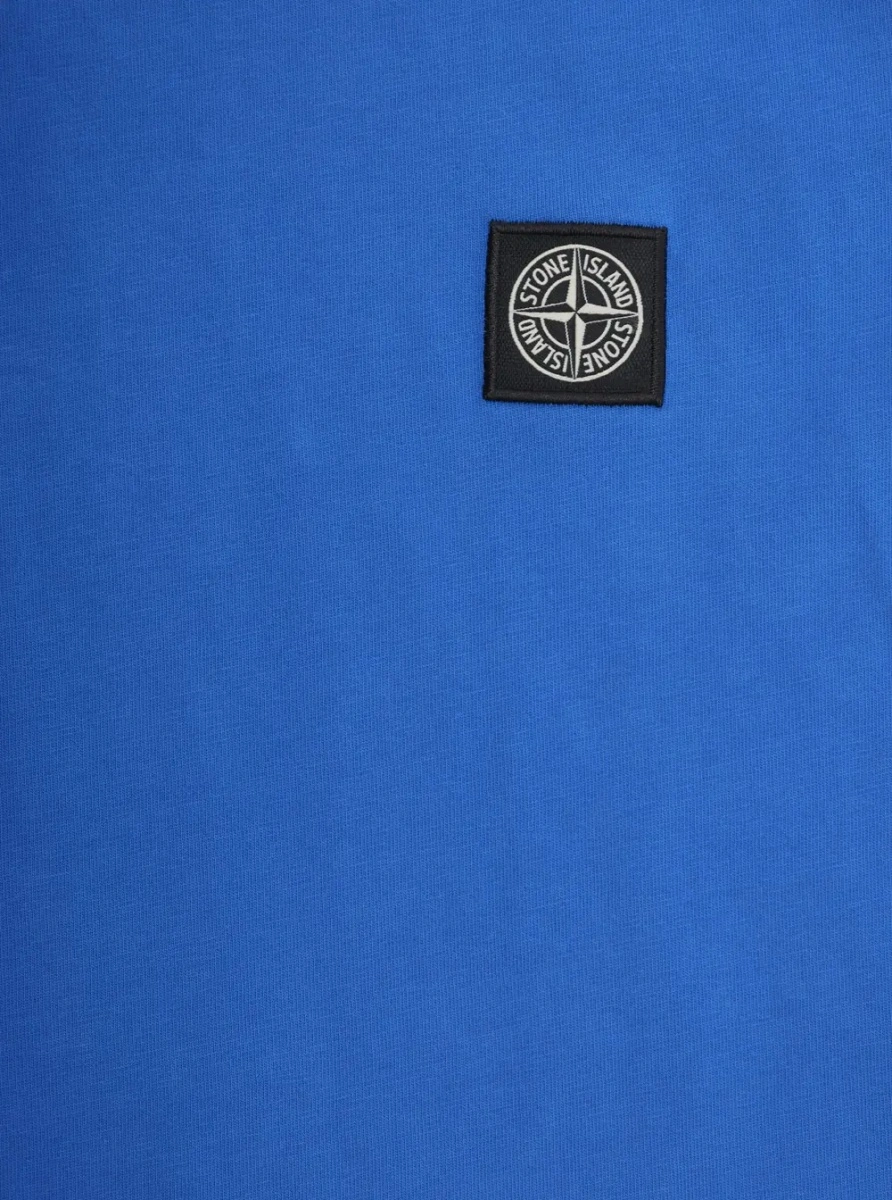 Tricou Stone Island albastru din bumbac - Img 3