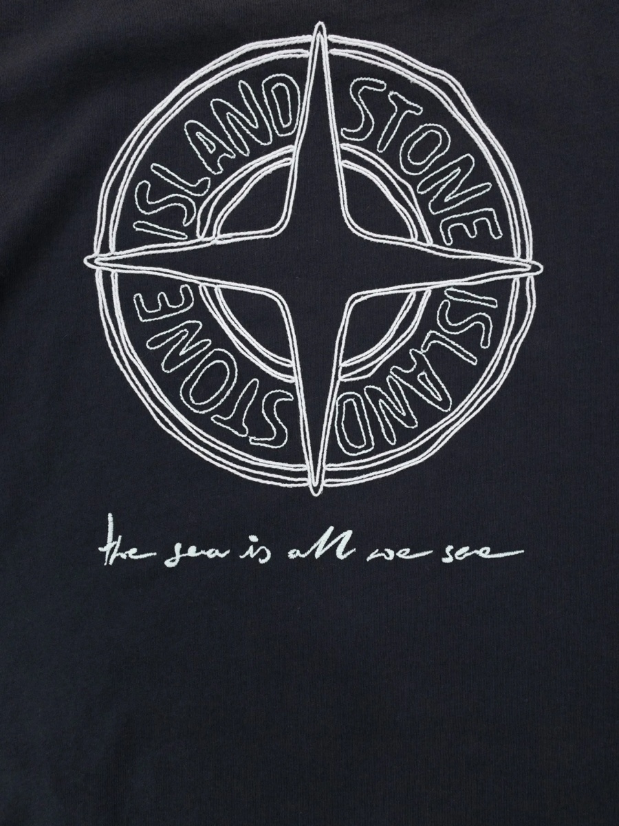 Tricou Stone Island albastru - Img 3