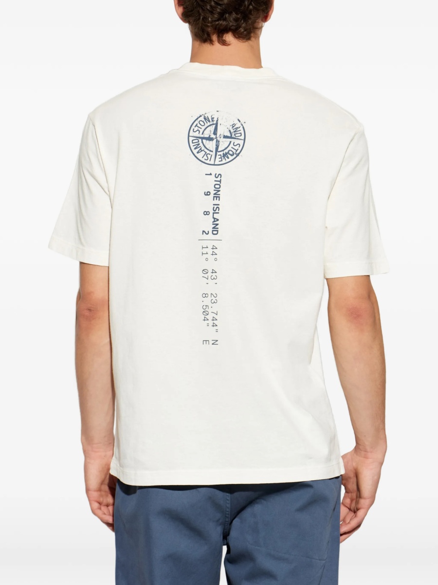 Tricou Stone Island alb - Img 4