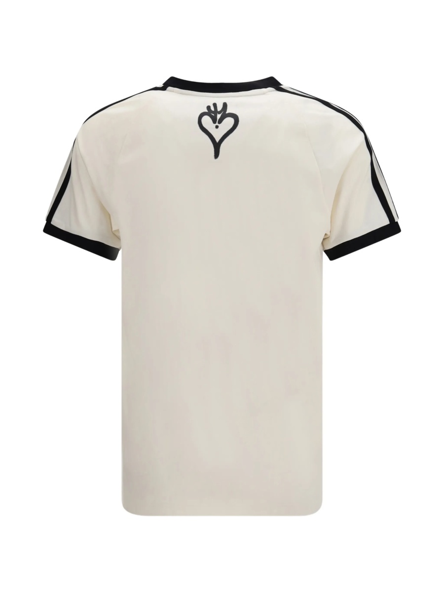 Tricou Y-3 alb din bumbac - Img 2