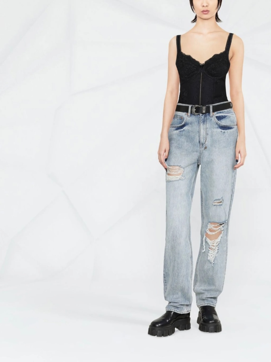 Vesta Balenciaga neagra din poliamida si spandex/elastan - Img 2