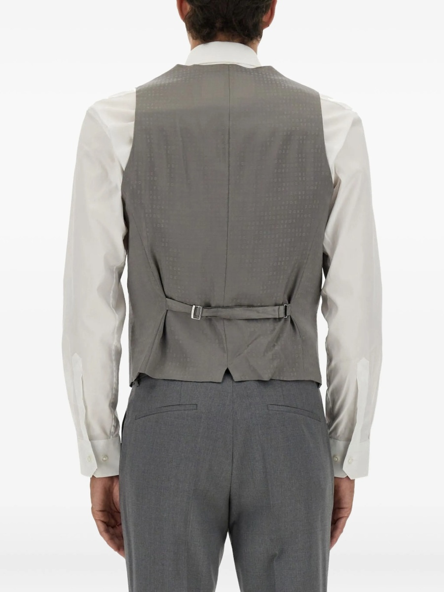 Vesta Hugo Boss gri din lana - Img 3
