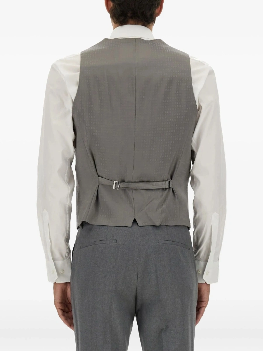 Vesta Hugo Boss gri din lana - Img 3