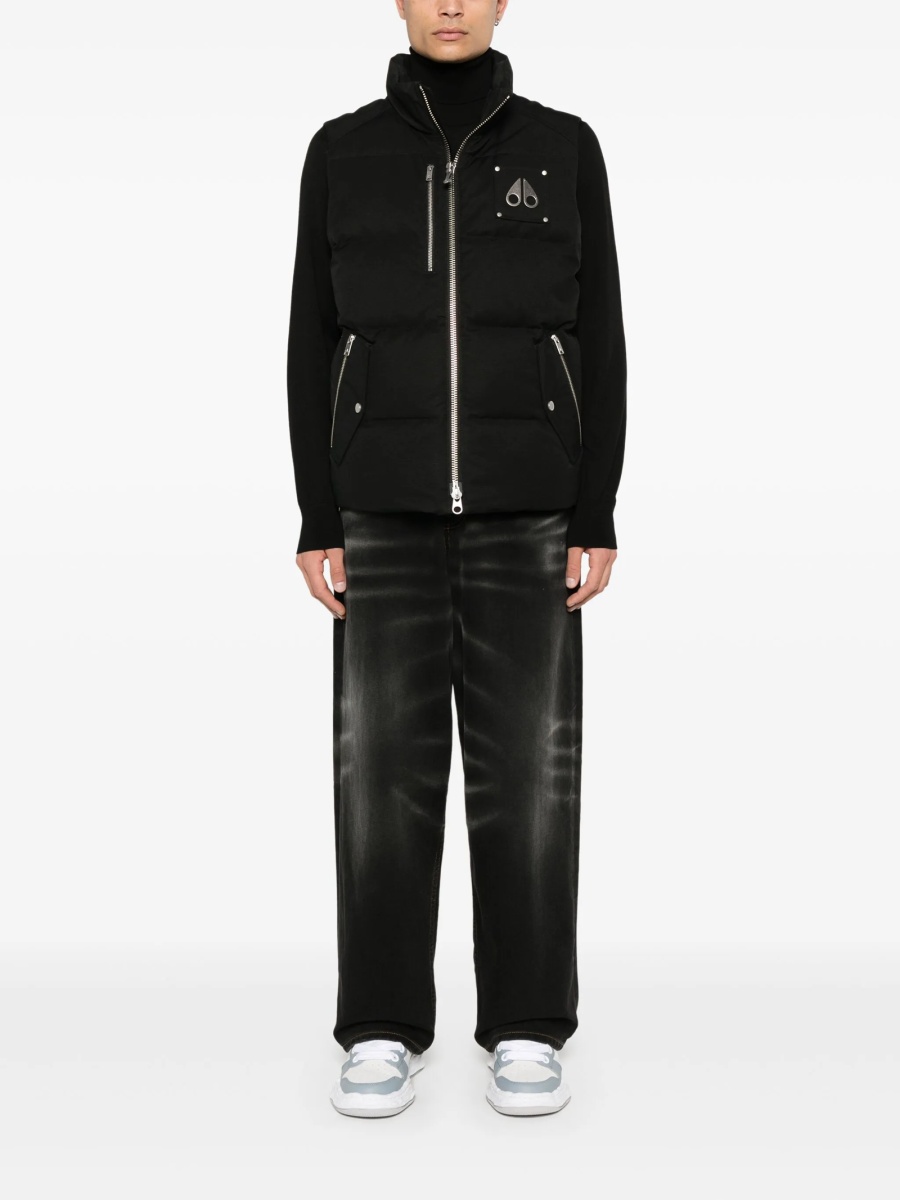 Vesta Moose Knuckles neagra din bumbac si nylon - Img 2