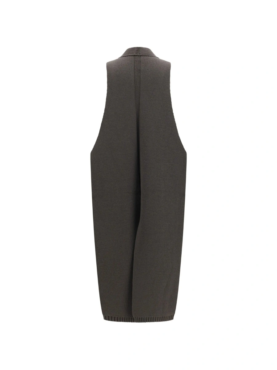 Vesta Rick Owens gri din poliamida si lana - Img 2