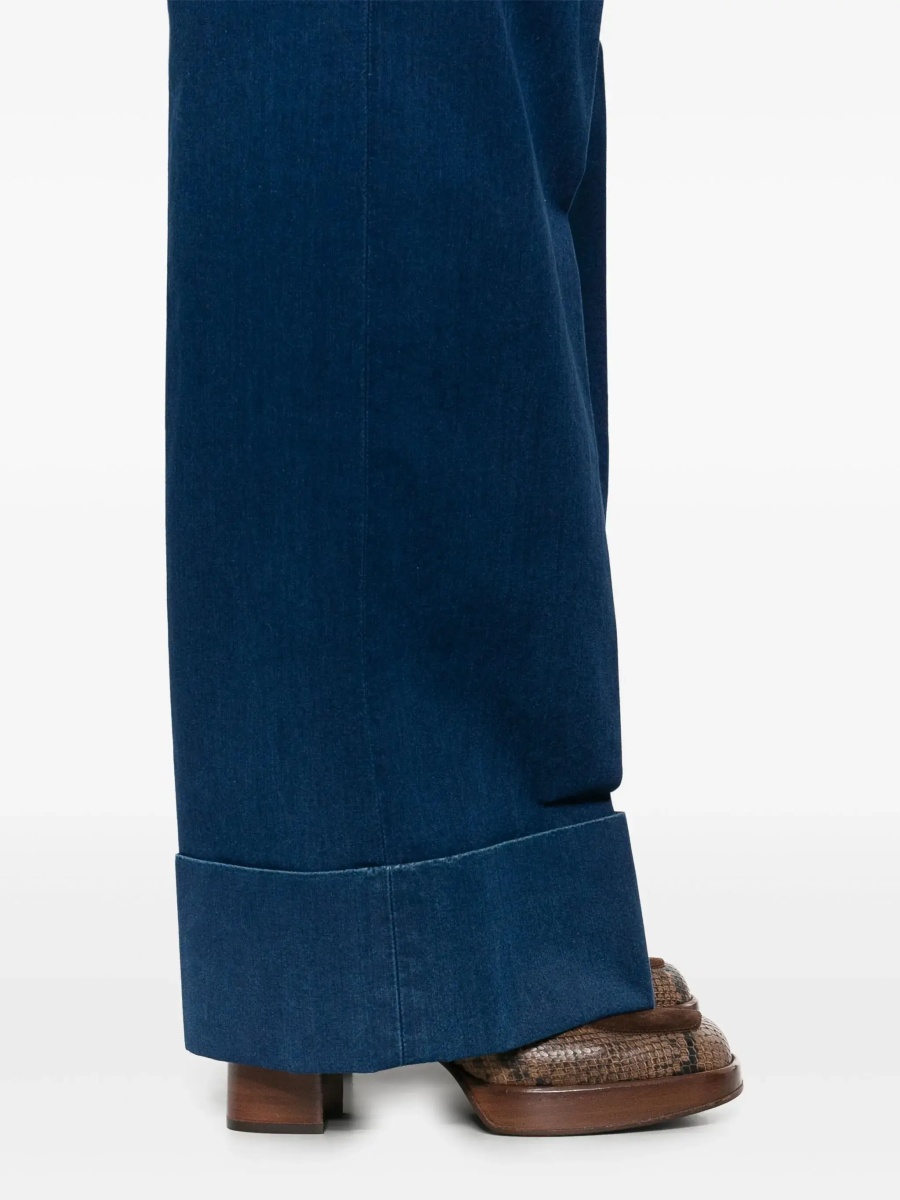 Wide-leg jeans with pleats - Img 5