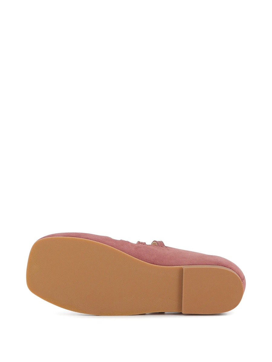 Balerini Chloe roz din piele - Img 5