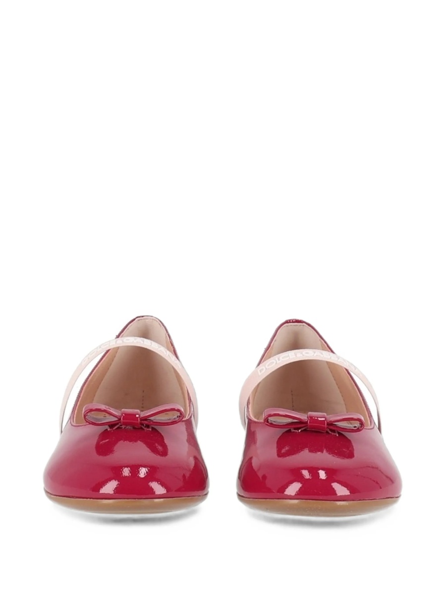 Balerini Dolce &amp; Gabbana rosii din piele - Img 4