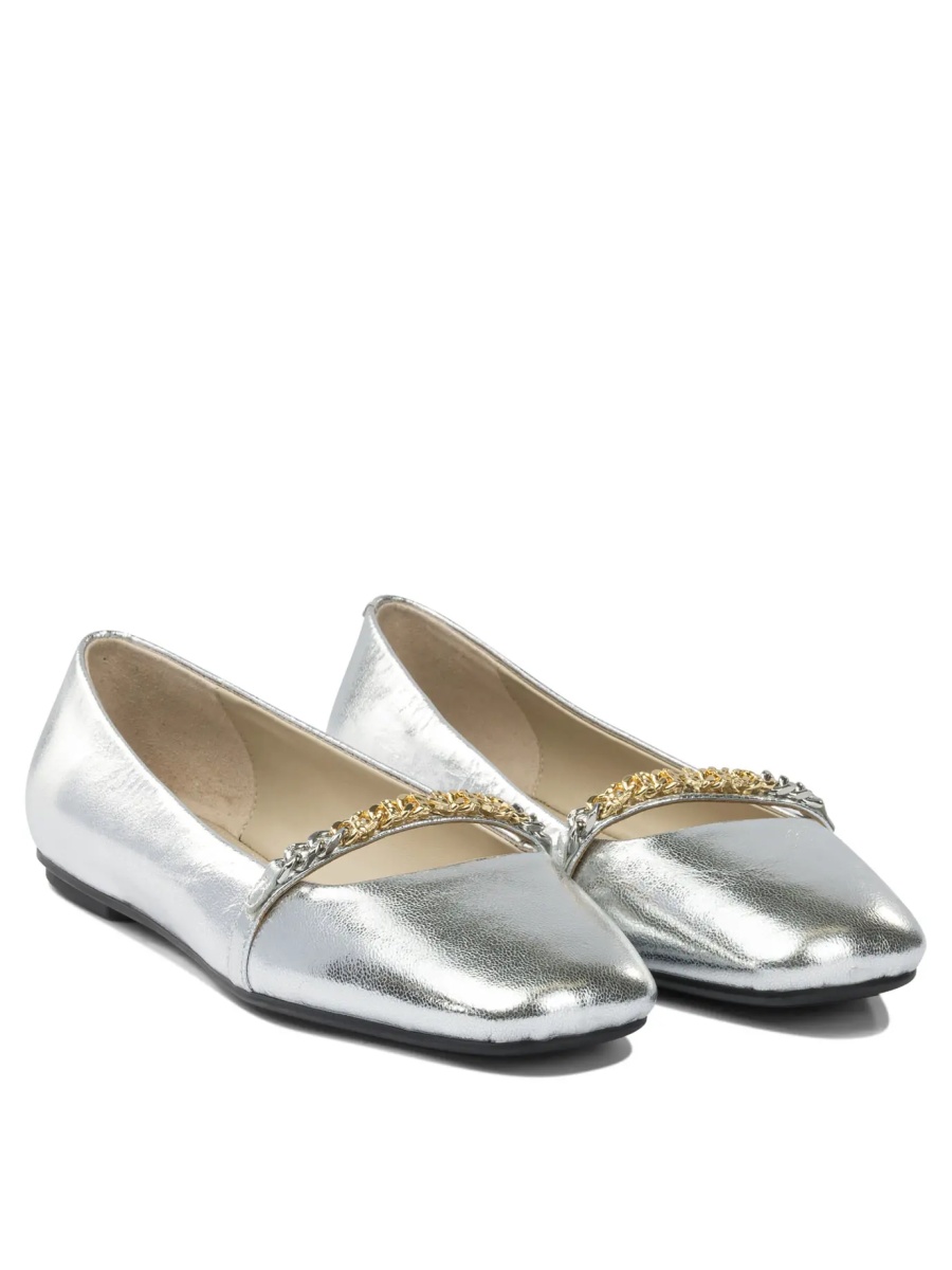 Balerini Leather ballet flats with square toe - Img 2