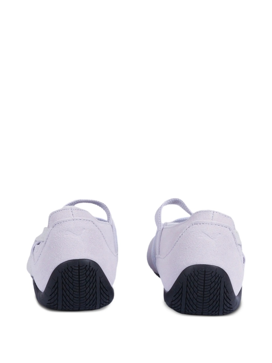 Balerini Puma Kids violet din piele intoarsa - Img 3