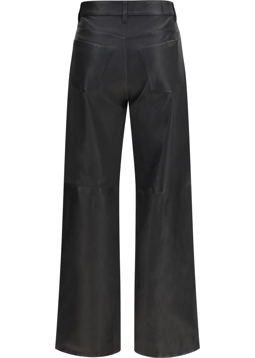 Blugi 7 For All Mankind negri din piele - Img 2