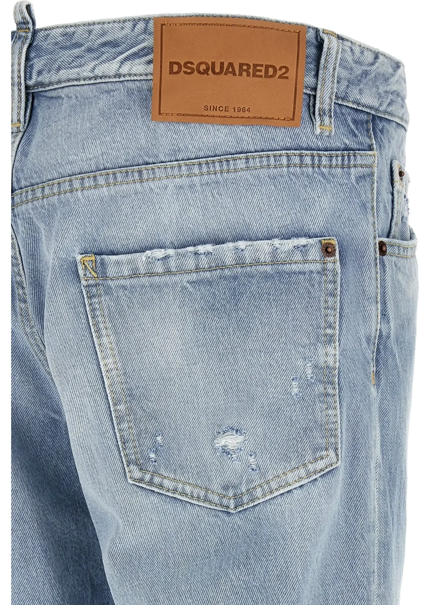 Blugi Belt-loop ripped Jeans - Img 6