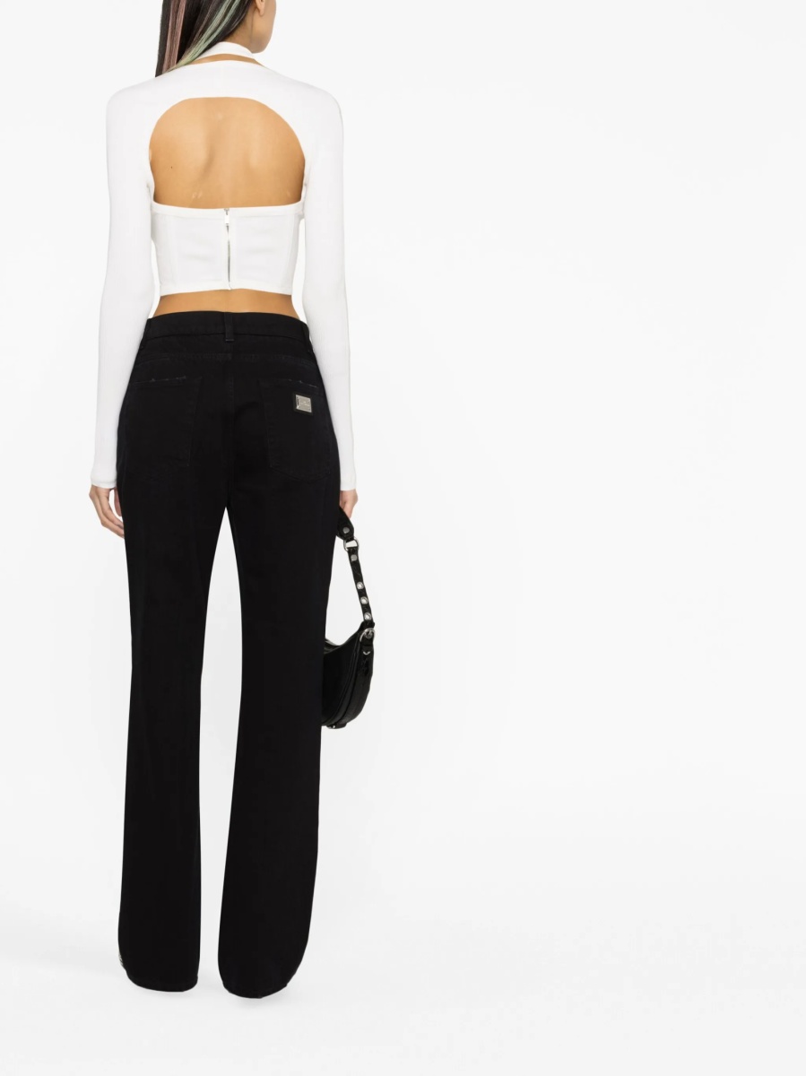 Blugi boyfriend Dolce &amp; Gabbana negri - Img 4
