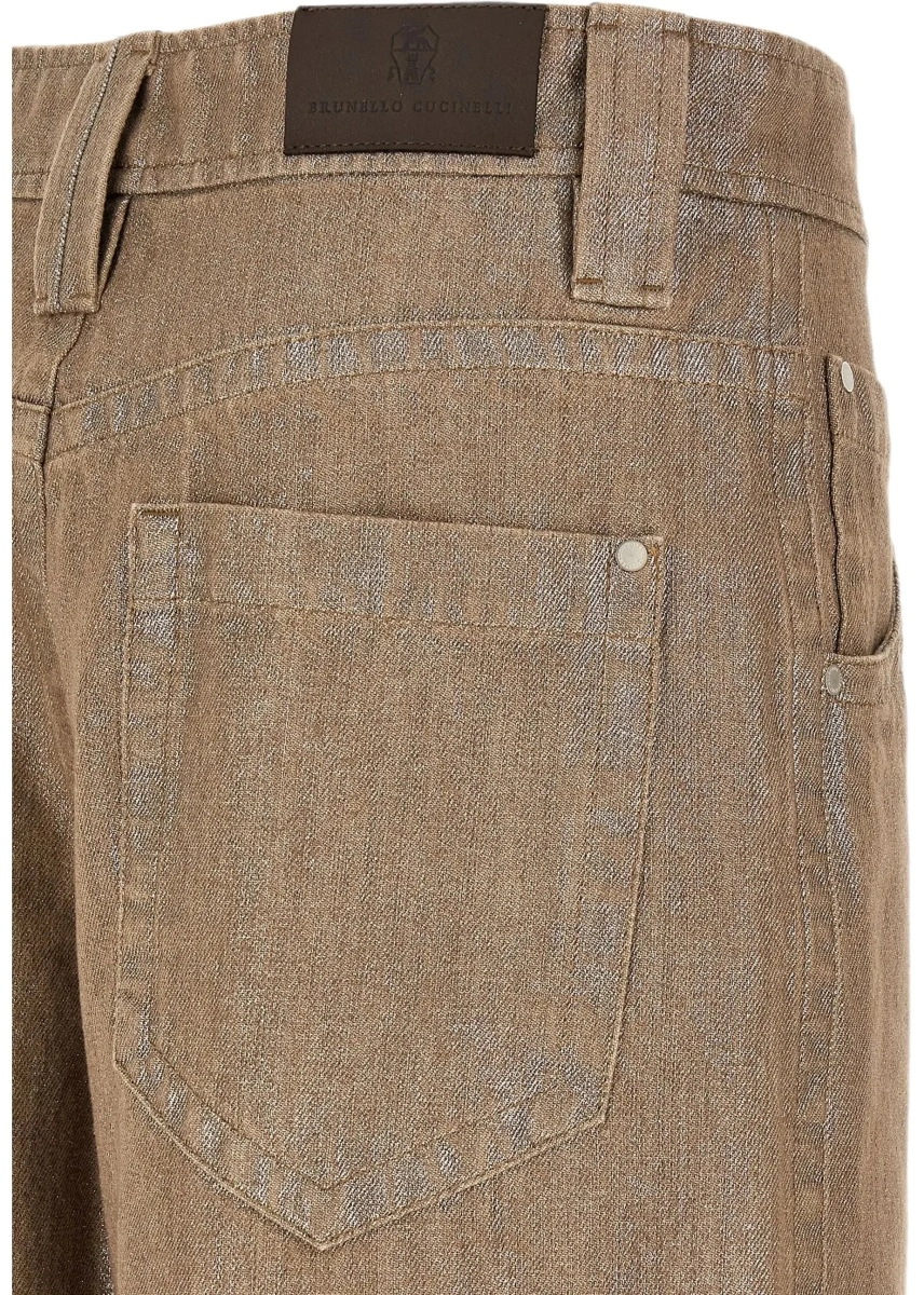 Blugi Brunello Cucinelli din Lurex - Img 6