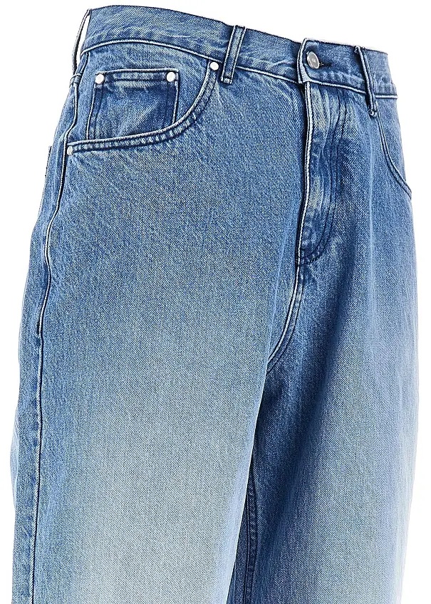 Blugi Circle Logo embroidery Relaxed Fit jeans - Img 2