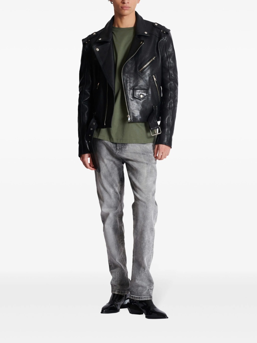 Blugi drepti Balmain gri - Img 2
