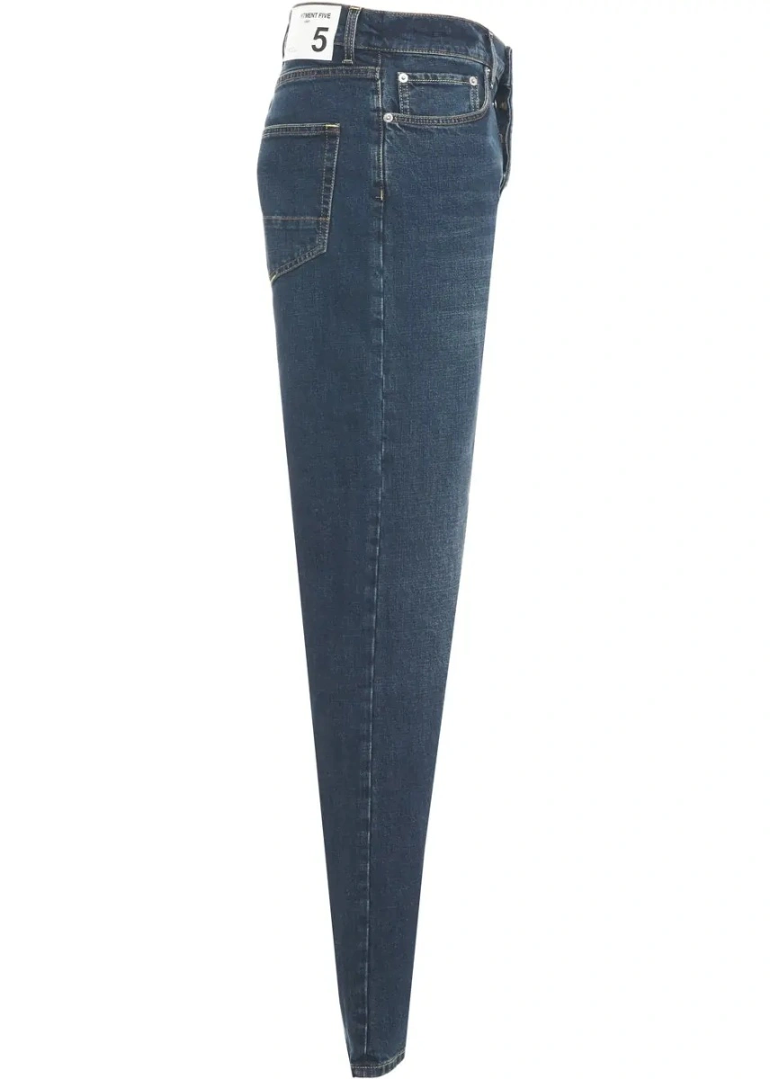 Blugi drepti Department Five albastri din denim 'Bowl' - Img 3
