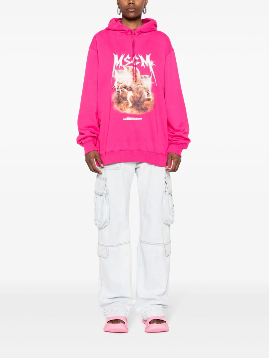 Blugi drepti MSGM albastri - Img 2