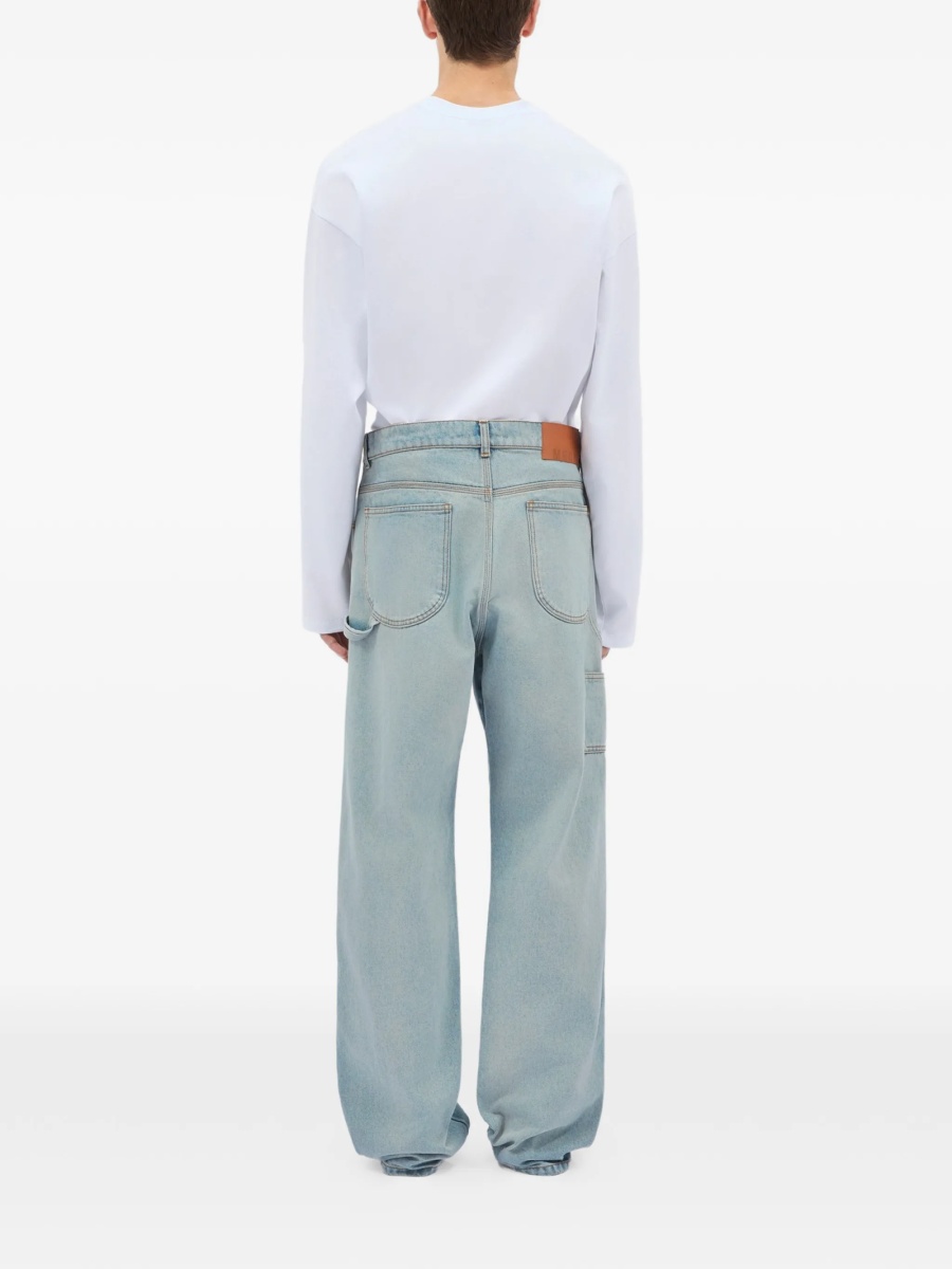 Blugi drepti MSGM albastri - Img 4