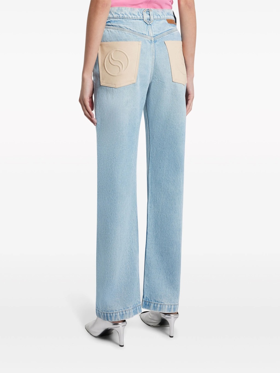 Blugi drepti Stella McCartney albastri - Img 4
