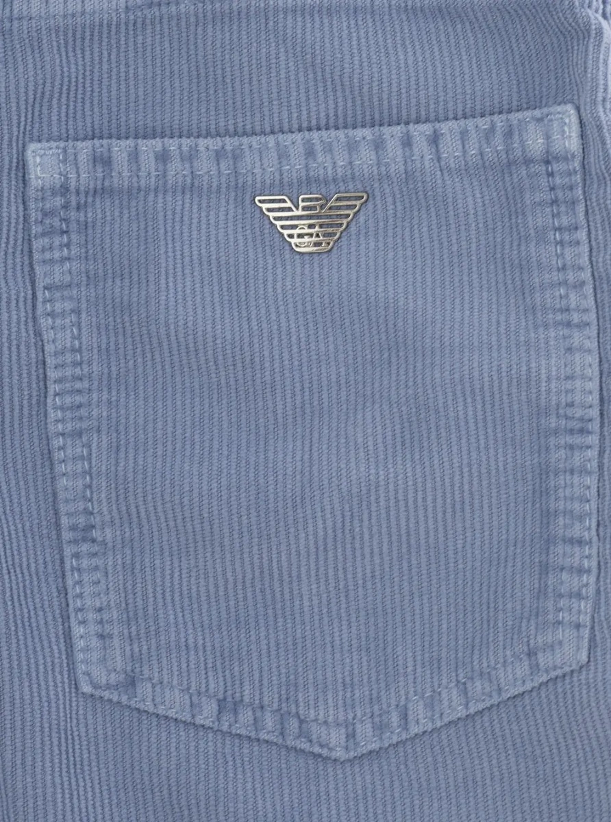 Blugi EMPORIO ARMANI KIDS albastri din denim - Img 3