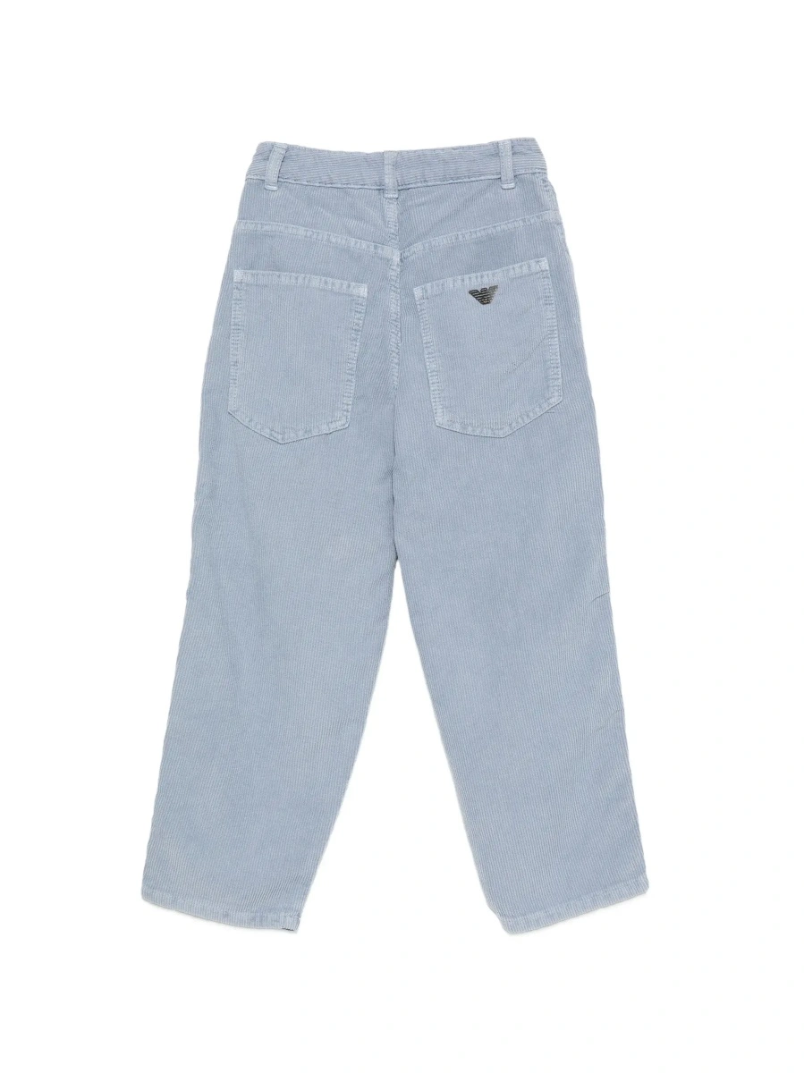 Blugi EMPORIO ARMANI KIDS albastri din denim - Img 4