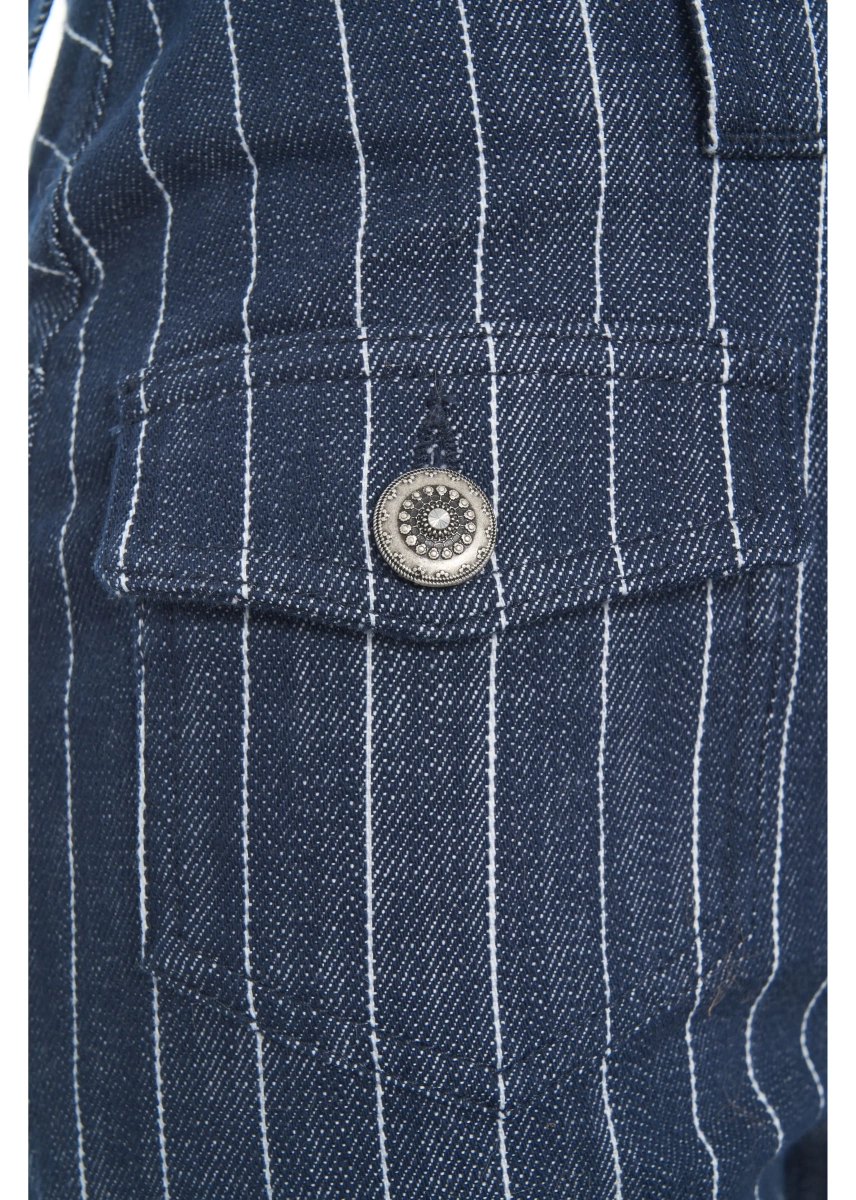Blugi evazati Dondup din denim - Img 4