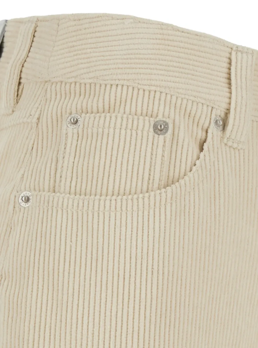 Blugi Five-pocket design jeans with bleach effect in blue denim - Img 3