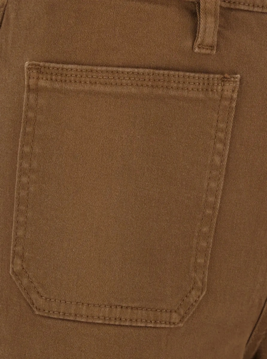 Blugi FRAME maro din denim - Img 3