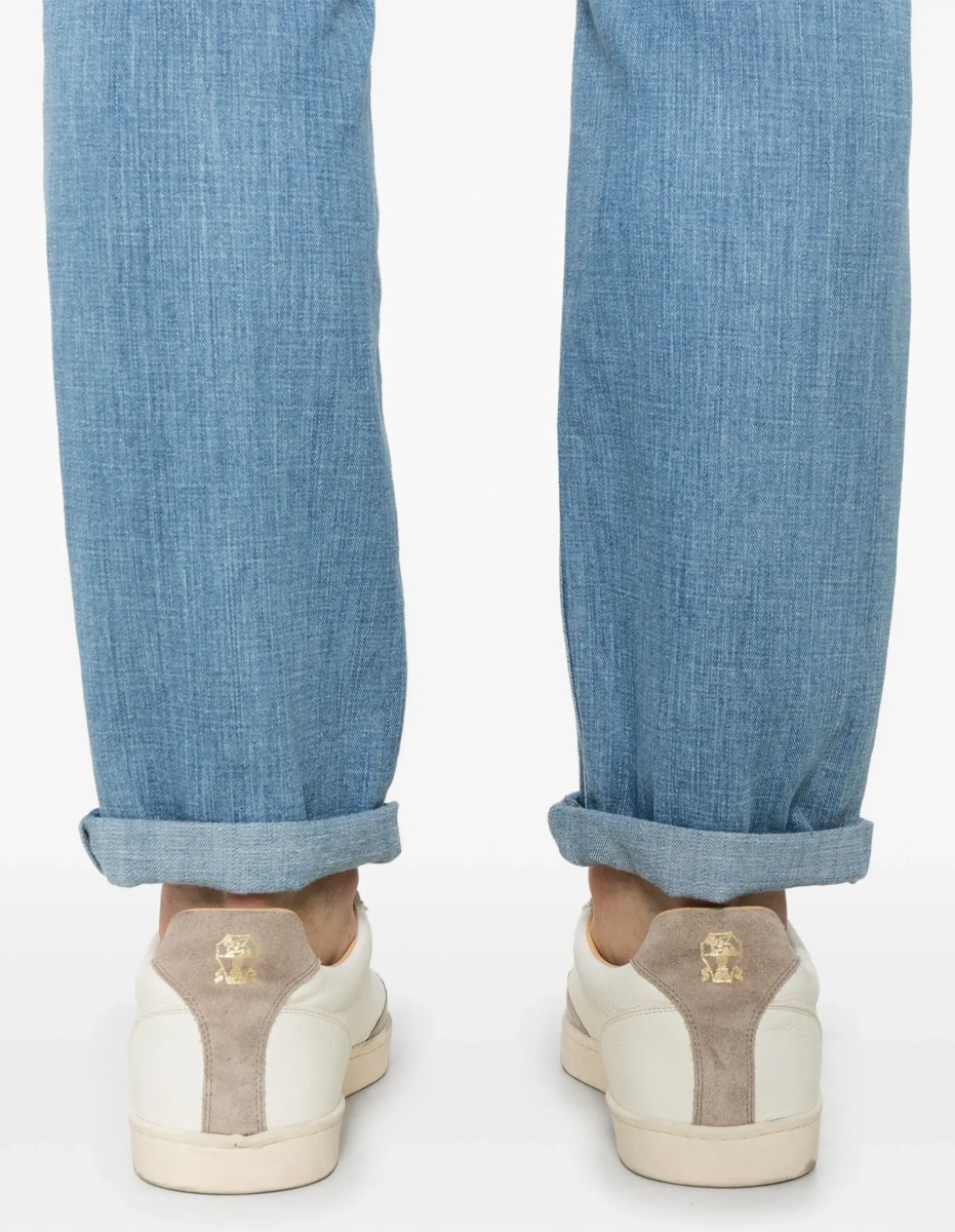 Blugi Jeans in cotton with distressed effect - Img 7