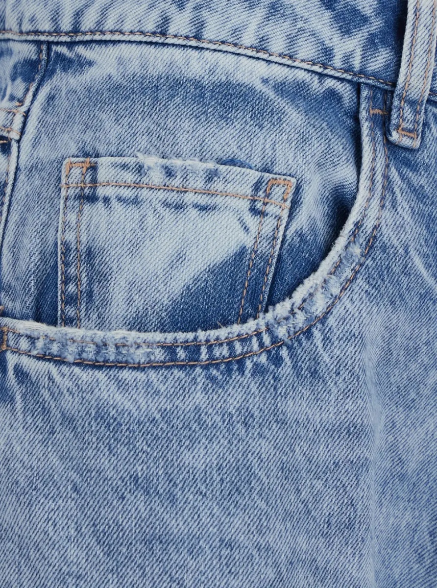 Blugi Jeans 'WOMAN JEANS' with five pockets in Blue Organic Cotton for Women - Img 3