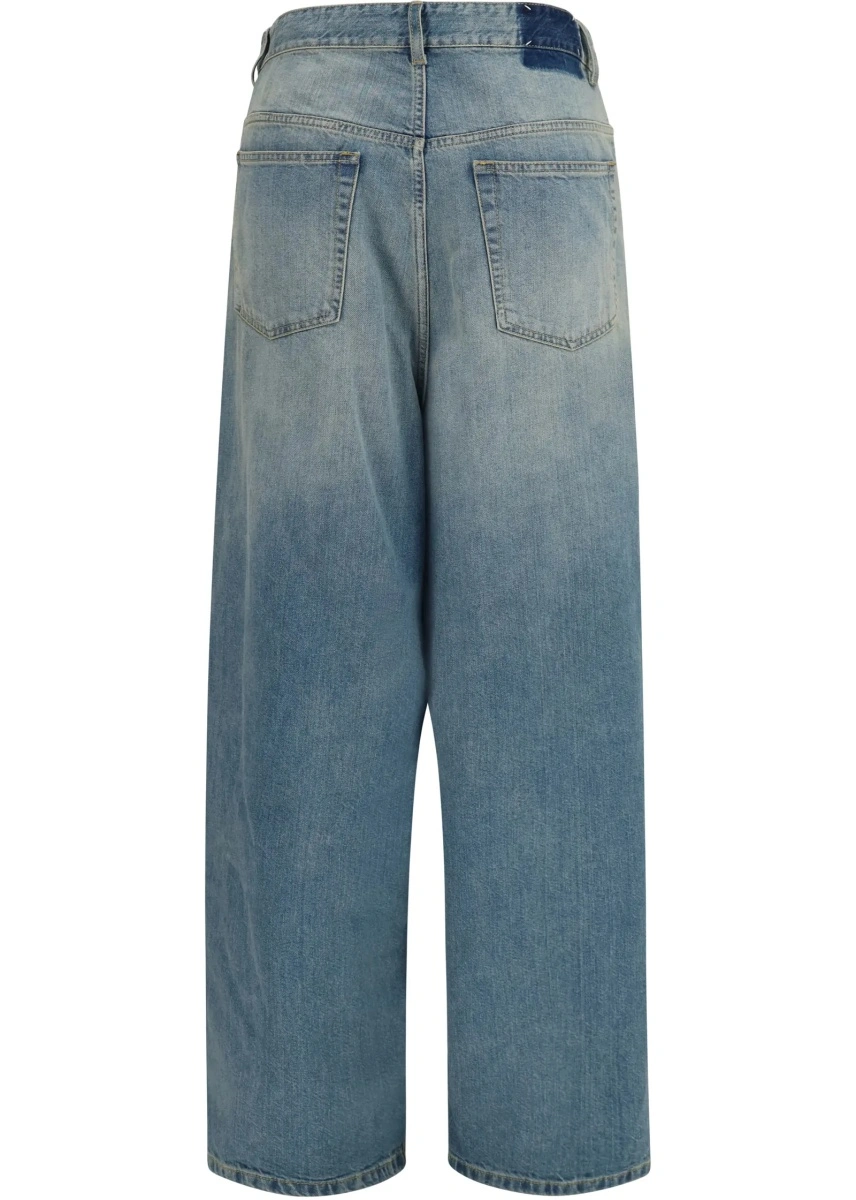 Blugi Maison Margiela multicolor din denim - Img 2
