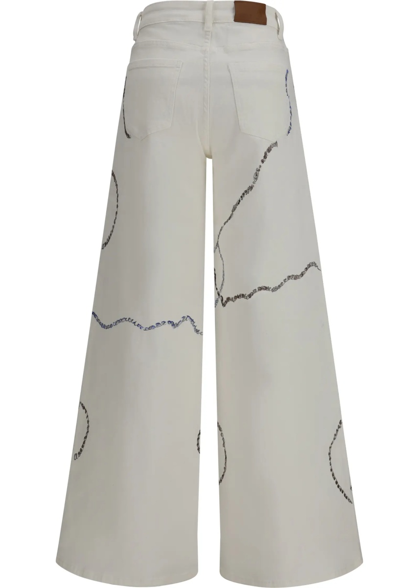 Blugi Palazzo Long painted Jeans in regular fit - Img 2