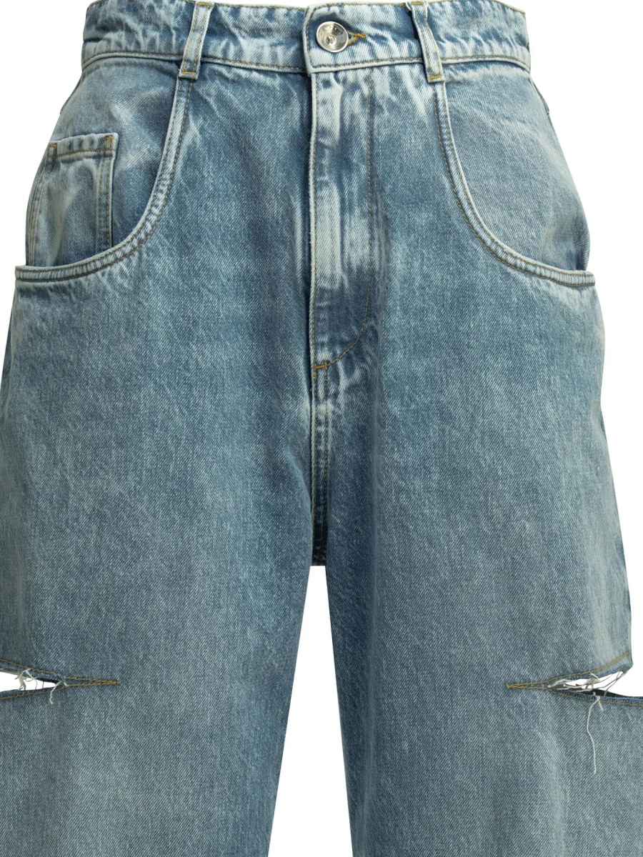 Blugi Ripped wide leg jeans - Img 3