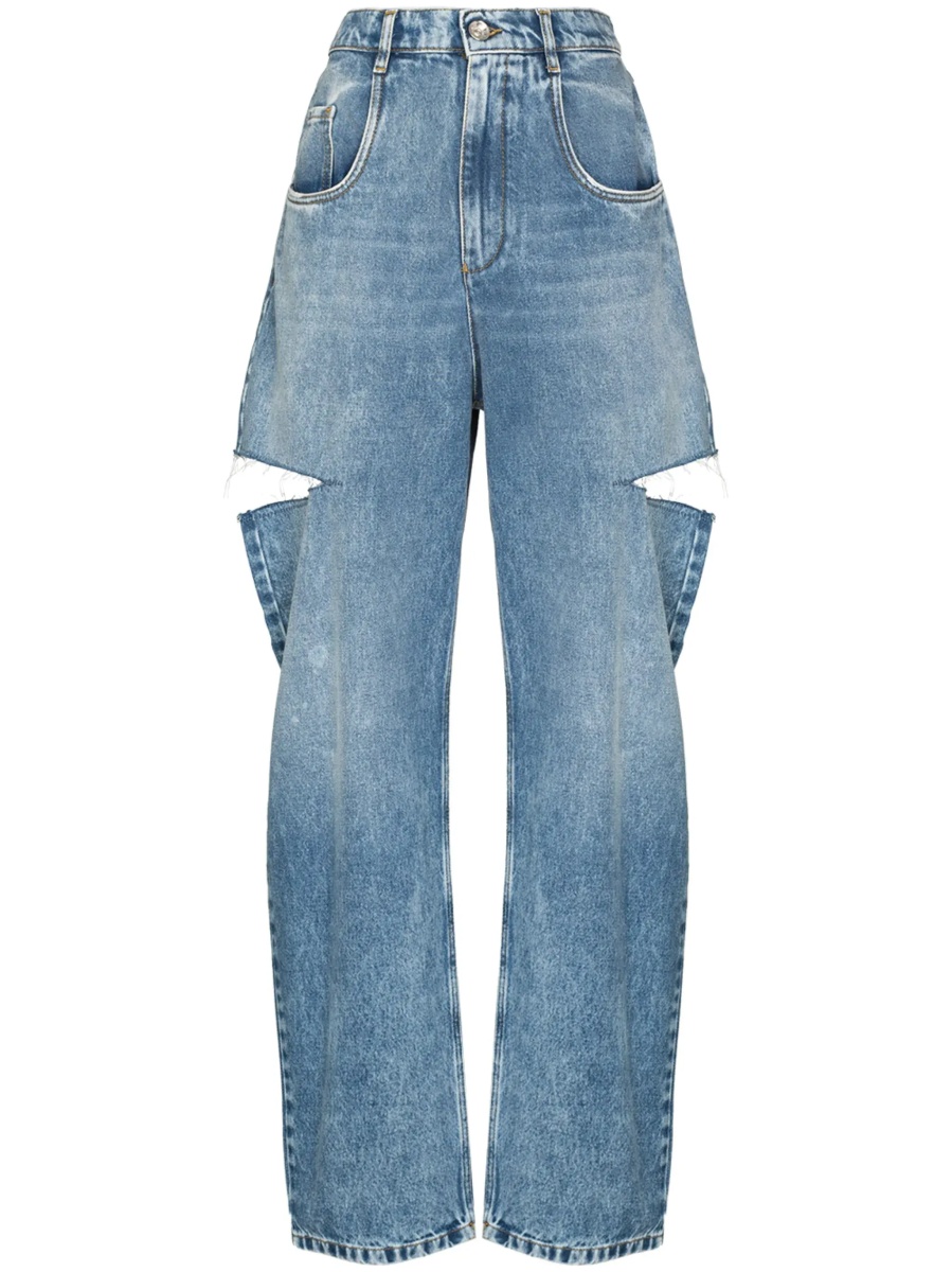 Blugi Ripped wide leg jeans - Img 9