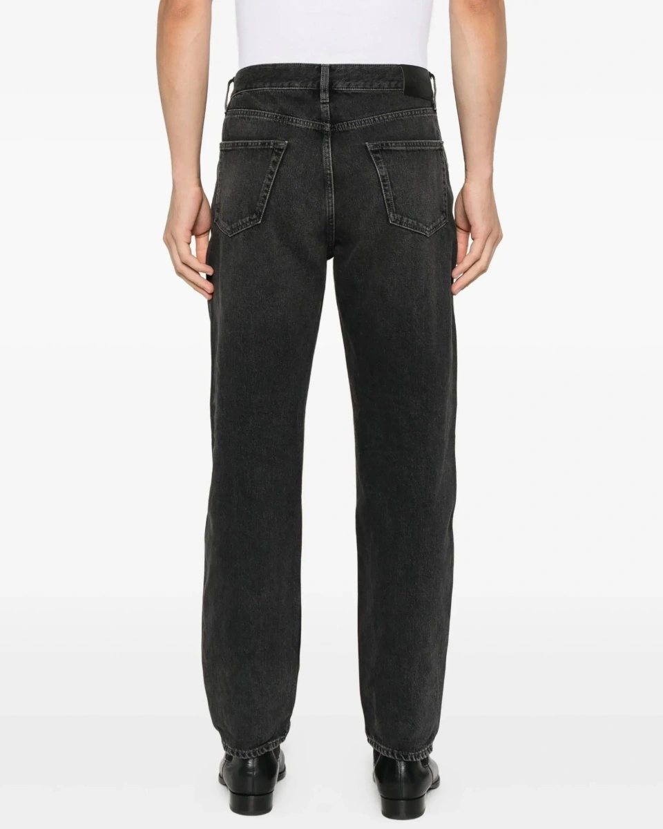Blugi Saint Laurent negri din denim - Img 7