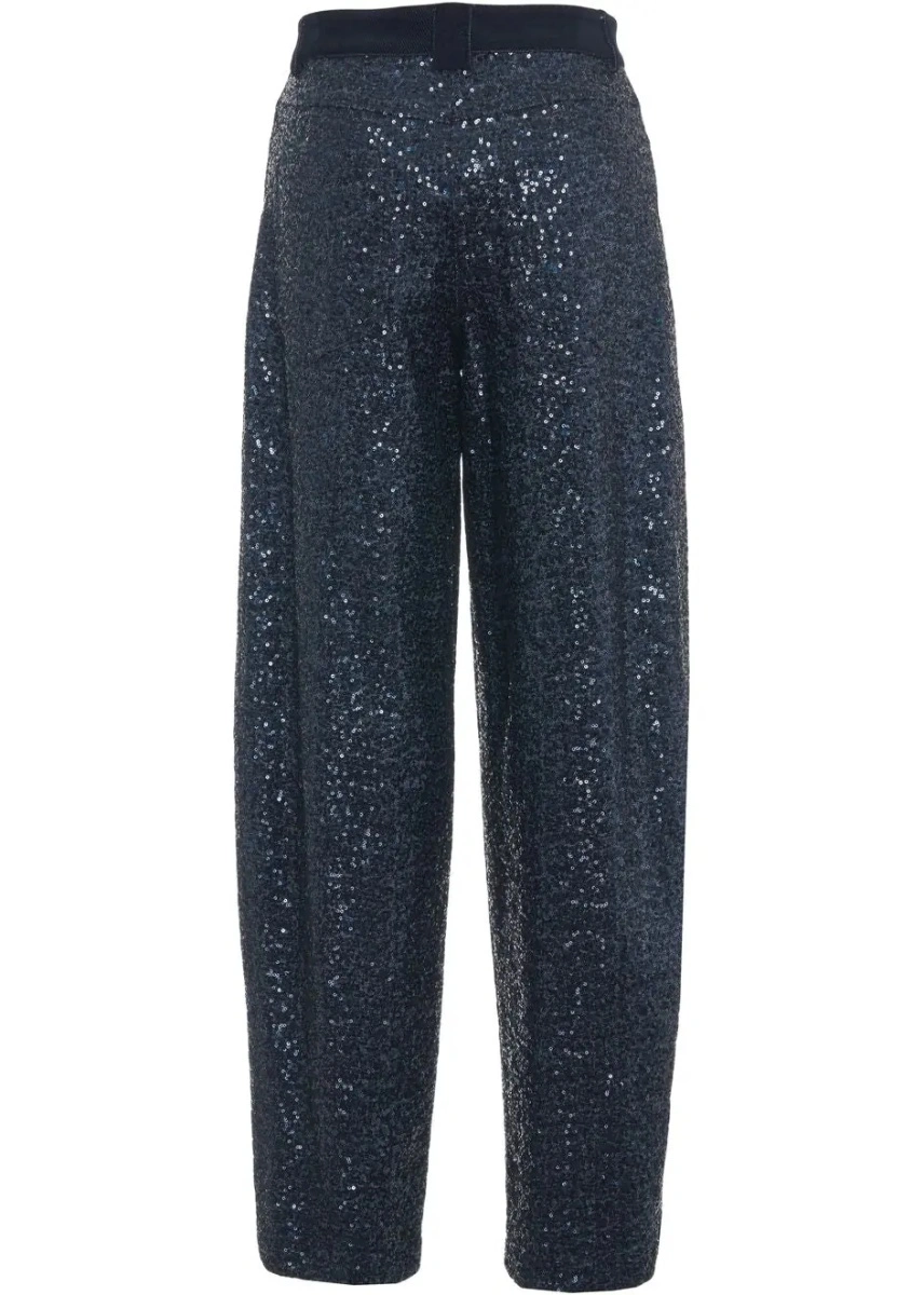 Blugi skinny 8PM albastri din denim - Img 4
