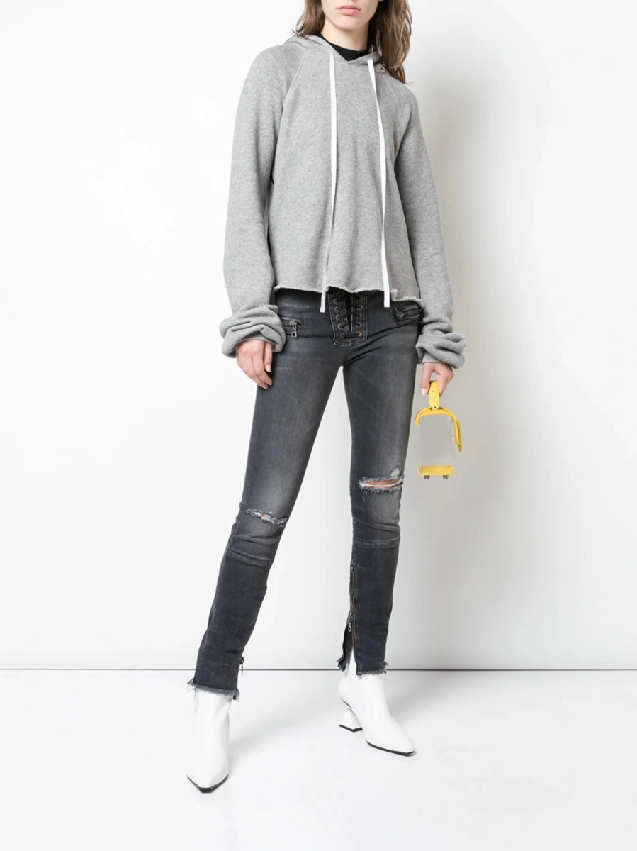 Blugi Skinny Unravel negri - Img 2