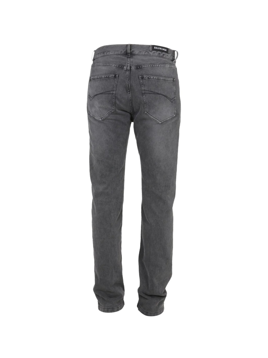 Blugi slim fit Balenciaga gri - Img 3