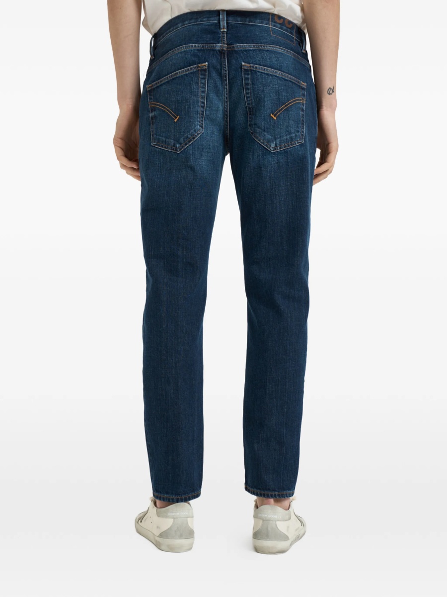 Blugi slim fit Dondup albastri - Img 3