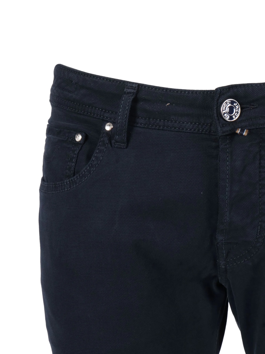 Blugi slim fit Jacob Cohen albastri - Img 3