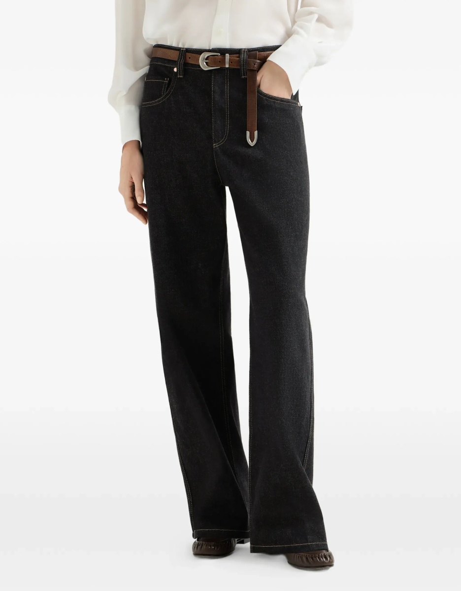 Blugi Straight-leg denim Jeans - Img 5